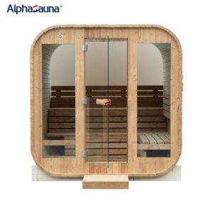 Outdoor Sauna Cube descr Outdoor Sauna Cube descr
