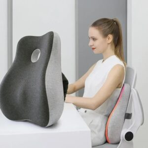Errgon™ Memory Foam Chair Cushion – Orthopedic Lumbar & Coccyx Support for Car & Desk Chair